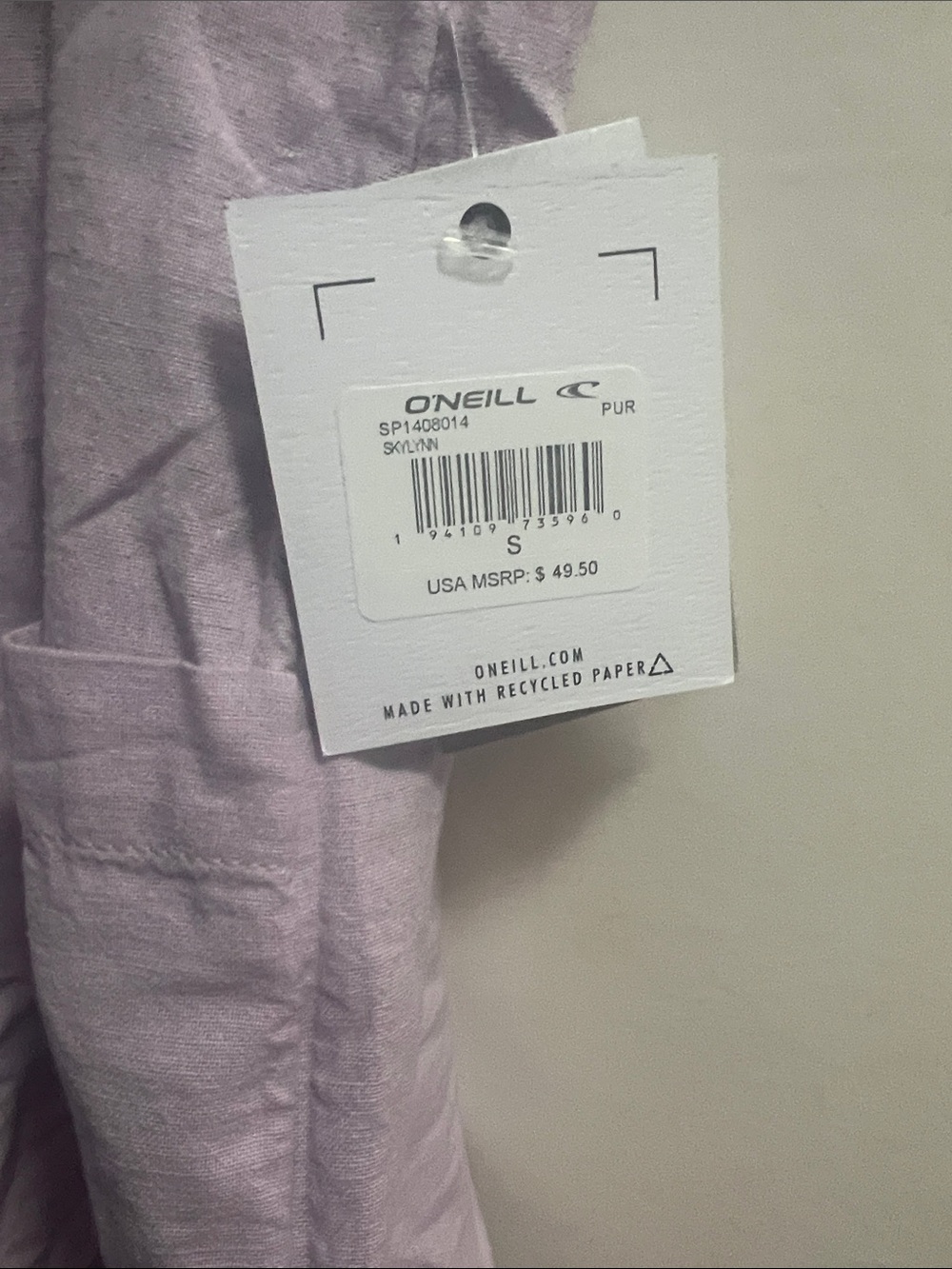 O'Neill Lailac Button-Front Tie-Shoulder Romper - Picture 2 of 7